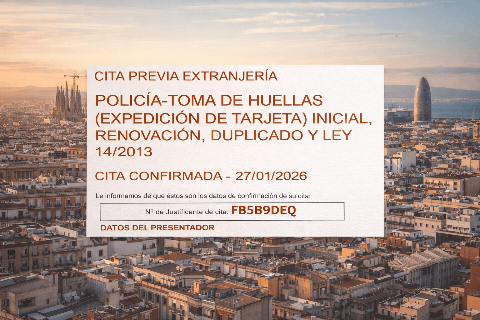 TIE Appointment Barcelona