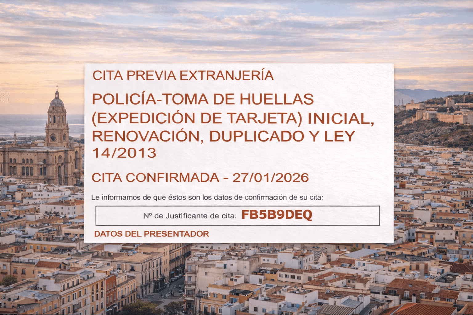 TIE Appointment Malaga